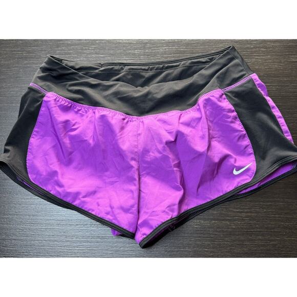 Nike Pants - Nike Dri Fit Woman’s Running Shorts Size M 8” Length Pink/Black